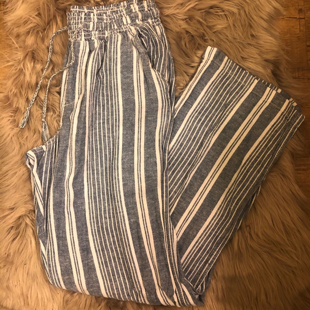 Striped Linen Pants